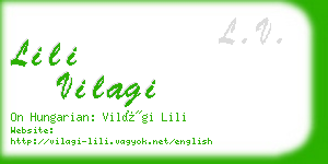 lili vilagi business card